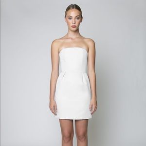 Alexia Maria Silk Faille Strapless Mini Dress NWT